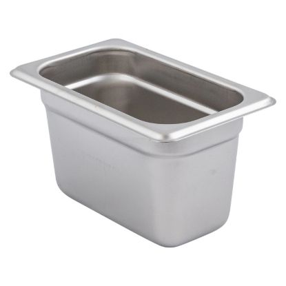 Picture of Adcraft 22N4 Deli Pan, Ninth Size, 22 Ga, Stainless Steel
