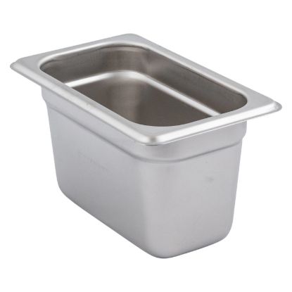 Picture of Adcraft 22N4 Deli Pan, Ninth Size, 22 Ga, Stainless Steel