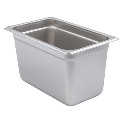 Picture of Adcraft Steam Table Pan Quarter size, 22 gauge, 10-5/6" x 6-5/16" x 6" deep