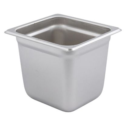 Picture of Adcraft Steam Table Pan-Six size, 22 gauge, 6-7/8" 6-5/16" x 6" deep.