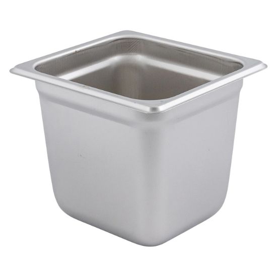 Picture of Adcraft Steam Table Pan-Six size, 22 gauge, 6-7/8" 6-5/16" x 6" deep.