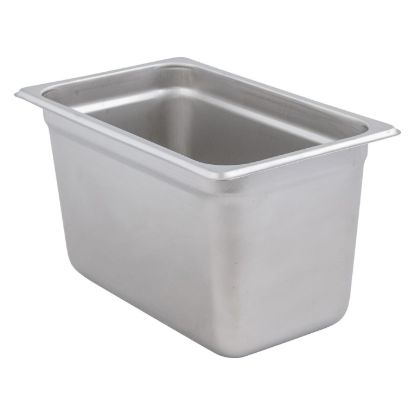 Picture of Adcraft 200Q6 Deli Pan, Ninth Size, Stainless Steel
