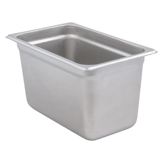 Picture of Adcraft 200Q6 Deli Pan, Ninth Size, Stainless Steel