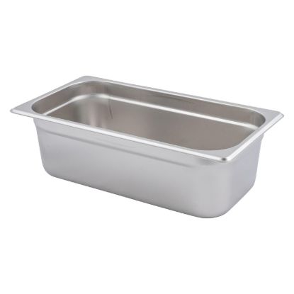 Picture of Adcraft 200T4 Deli Pan, Third-Size, 4", Stainless Steel