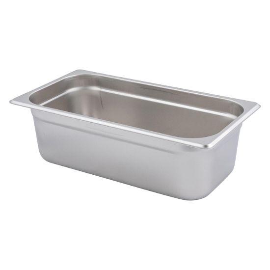 Picture of Adcraft 200T4 Deli Pan, Third-Size, 4", Stainless Steel