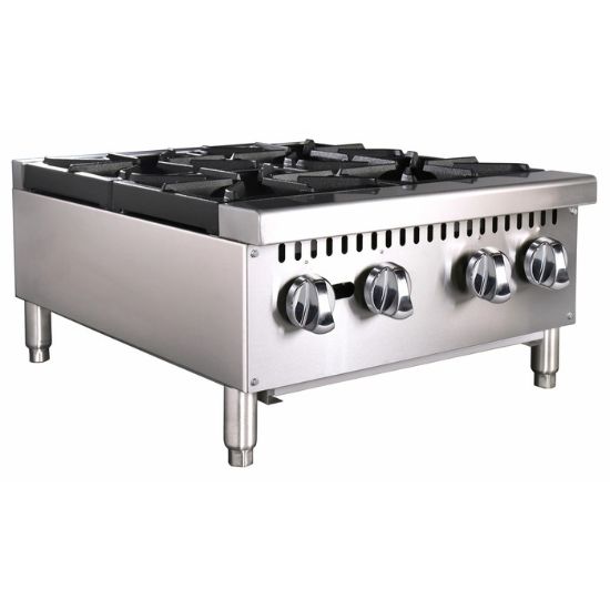 Picture of Black Diamond 24" Gas Hot Plate, 4 Burners, in Stainless Steel