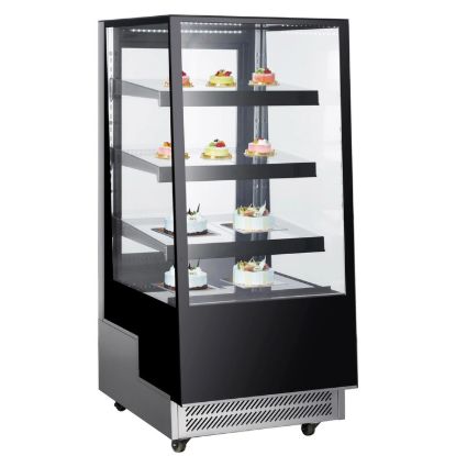 Picture of Black Diamond Single Glass Door Display Refrigerator, 12 cu ft, in Black