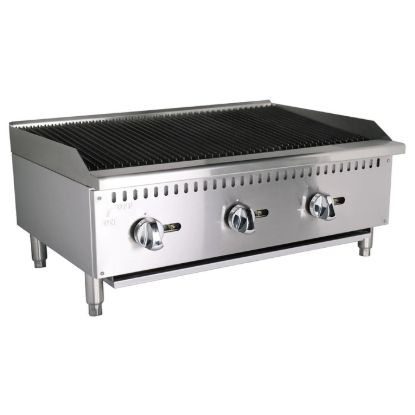 Picture of Black Diamond 36" Standard Series Charbroiler, 3 Burners, in Stainless Steel