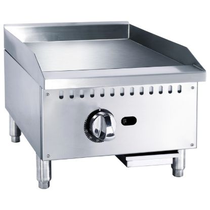 Picture of Black Diamond 18" Standard Series Gas Griddle, 1 Burner, in Stainless Steel