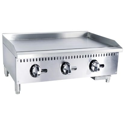 Picture of Black Diamond 36" Standard Series Gas Griddle, 3 Burners, in Stainless Steel