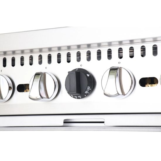Picture of Black Diamond 60" Gas Range with Oven, 10 Burners, in Stainless Steel