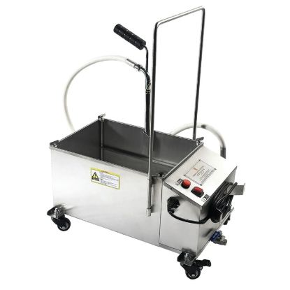 Picture of Black Diamond Portable Fryer Oil Filter Machine, 75 lb, in Stainless Steel