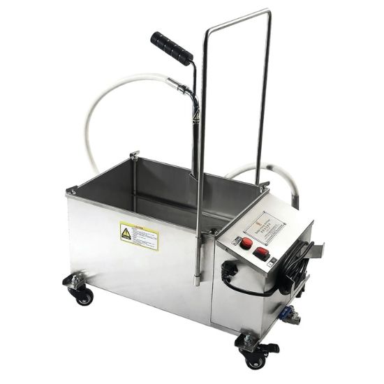 Picture of Black Diamond Portable Fryer Oil Filter Machine, 75 lb, in Stainless Steel