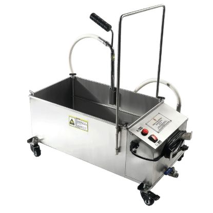 Picture of Black Diamond Portable Fryer Oil Filter Machine, 110 lb, in Stainless Steel
