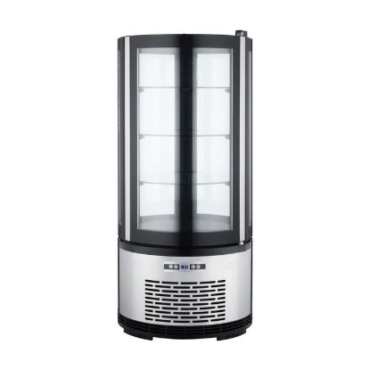 Picture of Black Diamond Countertop Refrigerated Cake Display, Single Glass Door, 3.53 cu ft, in Stainless Steel
