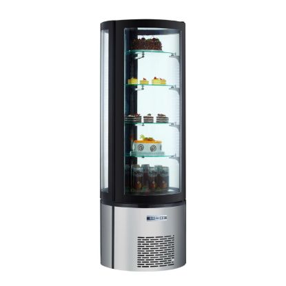 Picture of Black Diamond Standing Refrigerated Cake Display, Single Glass Door, 12.7 cu ft, in Stainless Steel