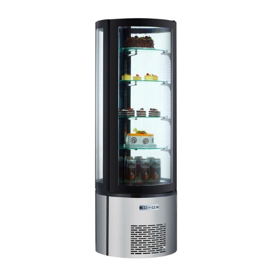 Picture of Black Diamond Standing Refrigerated Cake Display, Single Glass Door, 12.7 cu ft, in Stainless Steel