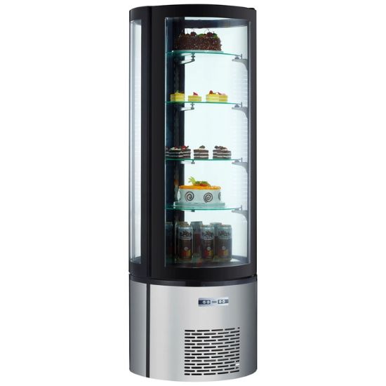 Picture of Black Diamond Standing Refrigerated Cake Display, Single Glass Door, 12.7 cu ft, in Stainless Steel