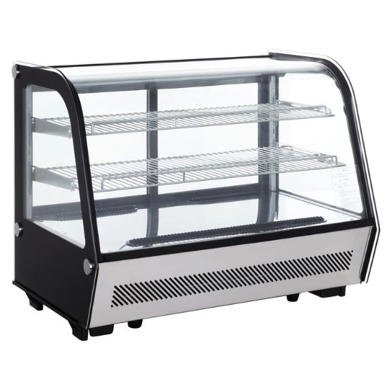Picture of Black Diamond Refrigerated Countertop Display Case, Two Glass Doors, 5.2 cu ft, in Stainless Steel