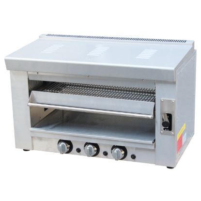 Picture of Black Diamond Heavy Duty Infrared Gas Salamander/Broiler, Natural Gas 36,000 BTU, in Stainless Steel