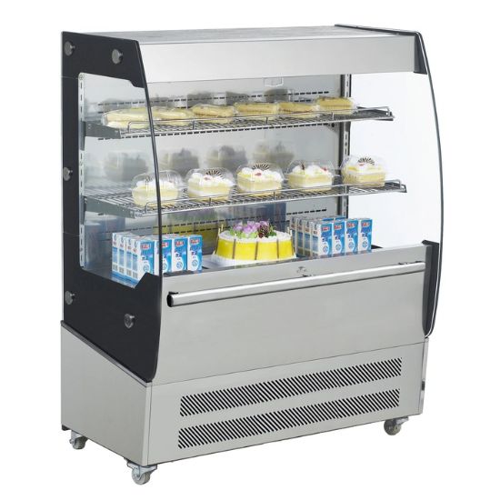 Picture of Black Diamond Vertical Air Curtain Merchandiser, 39.5"W, 7.1 Cu. Ft., in Stainless Steel