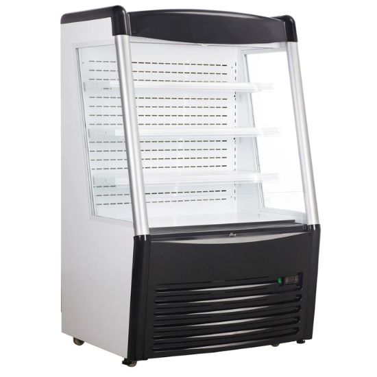 Picture of Black Diamond Vertical Air Curtain Merchandiser, 36.2"W, in Stainless Steel/Black