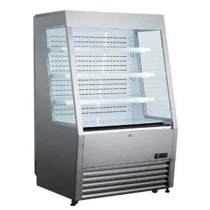 Picture of Black Diamond Vertical Air Curtain Merchandiser, 36.2"W, in Stainless Steel