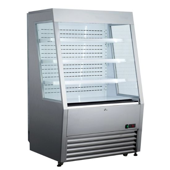 Picture of Black Diamond Vertical Air Curtain Merchandiser, 36.2"W, in Stainless Steel