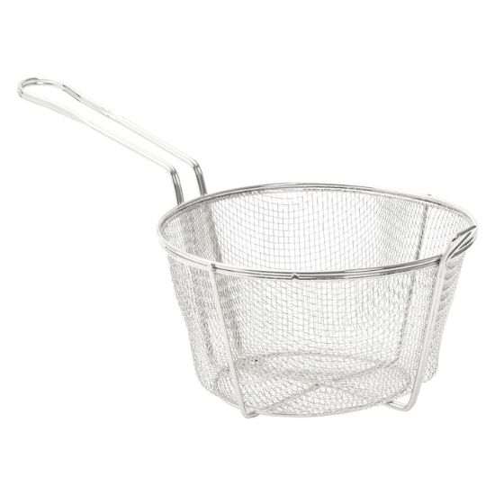 Picture of AdCraft 6-Mesh Fry Basket, 9 1/2" Diameter, in Stainless Steel (BFSM-950)