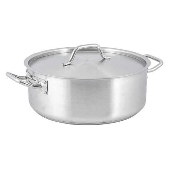 Picture of Adcraft Brazier, 15 Qt W/Cover, Stainless Steel