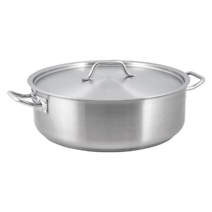 Picture of Adcraft Titan Induction Brazier Pot with Cover 25 quart