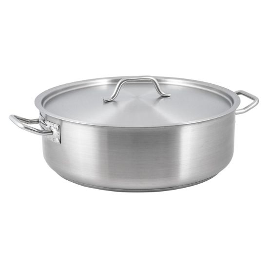 Picture of Adcraft Titan Induction Brazier Pot with Cover 25 quart