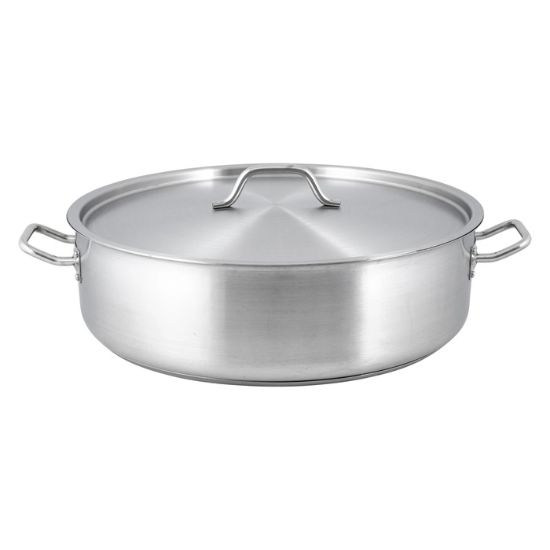 Picture of Adcraft Titan Induction Brazier Pot with Cover 30 quart