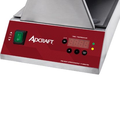 Picture of Adcraft Single Belgian Waffle Maker, 7", in Stainless Steel