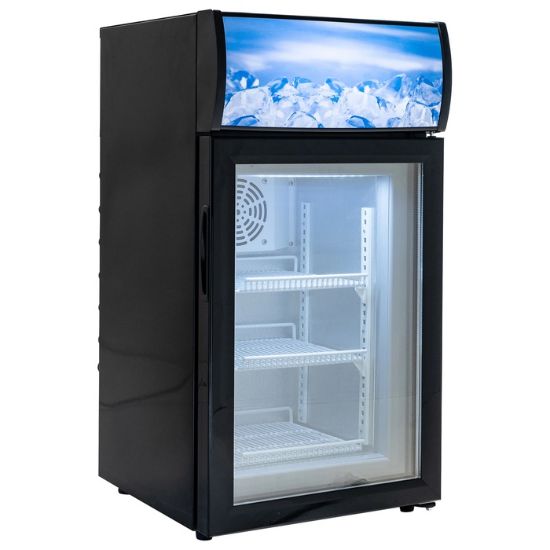 Picture of Black Diamond Countertop Display Freezer, Single Glass Door, 1.4 cu ft, in Black