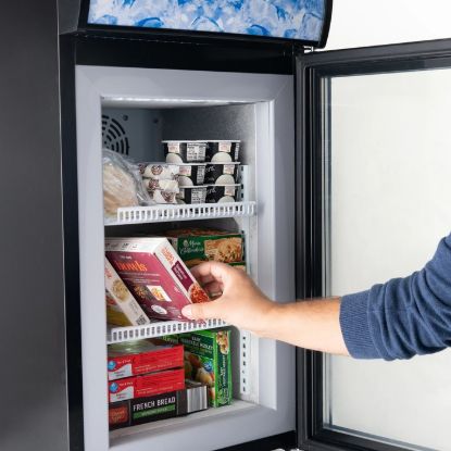 Picture of Black Diamond Countertop Display Freezer, Single Glass Door, 1.4 cu ft, in Black