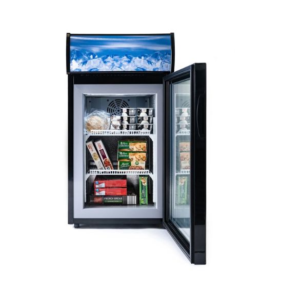 Picture of Black Diamond Countertop Display Freezer, Single Glass Door, 1.4 cu ft, in Black
