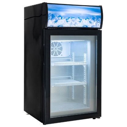 Picture of Black Diamond Countertop Display Freezer, Single Glass Door, 1.8 cu ft, in Black