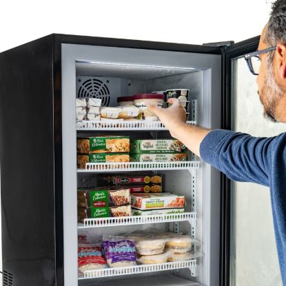 Picture of Black Diamond Countertop Display Freezer, Single Glass Door, 3.5 cu ft, in Black