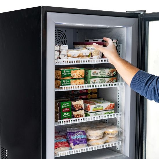 Picture of Black Diamond Countertop Display Freezer, Single Glass Door, 3.5 cu ft, in Black
