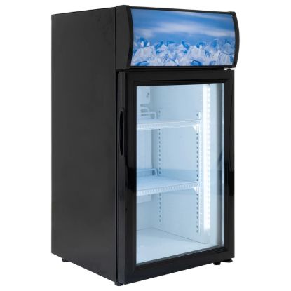 Picture of Black Diamond Countertop Display Refrigerator, Single Glass Door, 2 cu ft, in Black