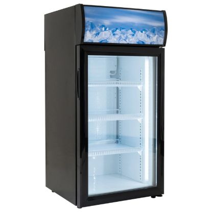 Picture of Black Diamond Countertop Display Refrigerator, Single Glass Door, 2.7 cu ft, in Black