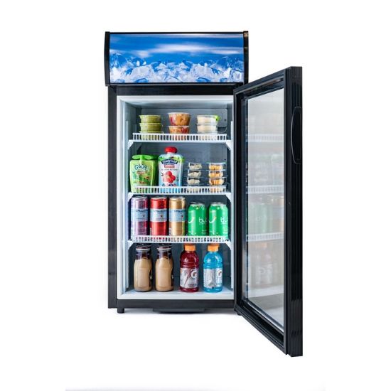 Picture of Black Diamond Countertop Display Refrigerator, Single Glass Door, 2.7 cu ft, in Black