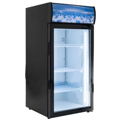 Picture of Black Diamond Countertop Display Refrigerator, Single Glass Door, 4.2 cu ft, in Black