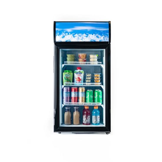 Picture of Black Diamond Countertop Display Refrigerator, Single Glass Door, 4.2 cu ft, in Black