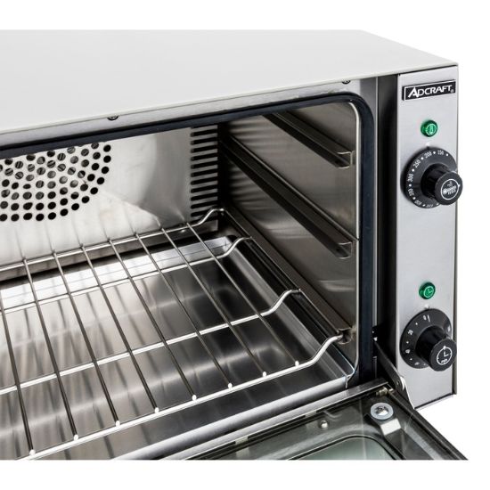 Picture of Adcraft Quarter Size Convection Oven, in Stainless Steel