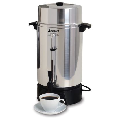 Picture of Adcraft 100 Cup Coffee Urn, 1500W, in Silver