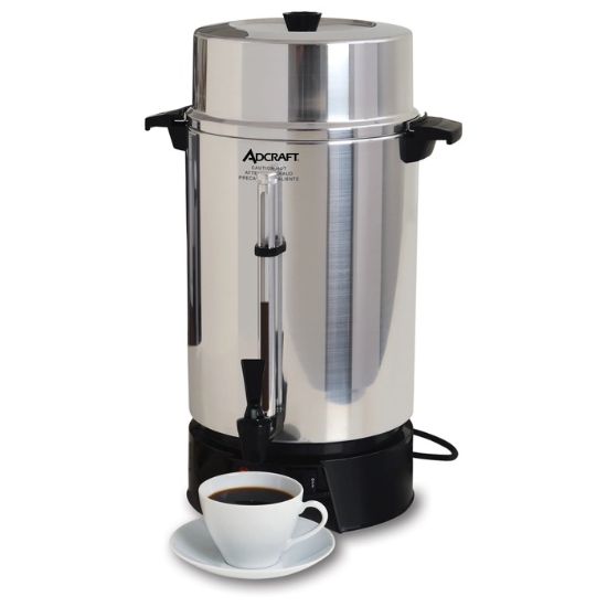 Picture of Adcraft 100 Cup Coffee Urn, 1500W, in Silver