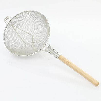 Picture of Adcraft Premium Tinned Double-Mesh Steel Strainer, in Silver (DBTN-12)