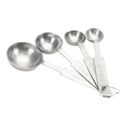 Picture of Adcraft Measuring Spoon 4-Piece Set, in Stainless Steel